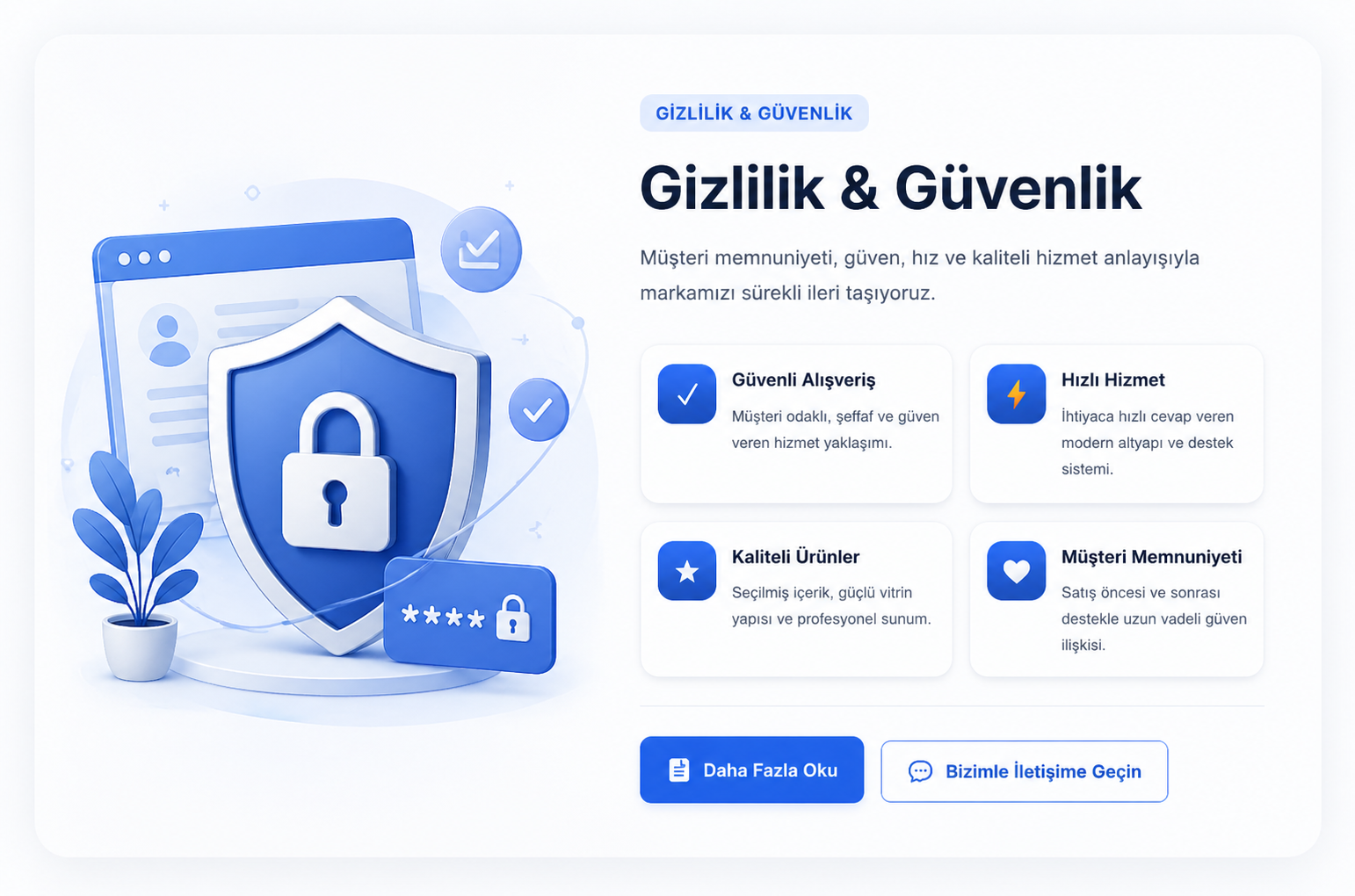 Gizlilik & Güvenlik 